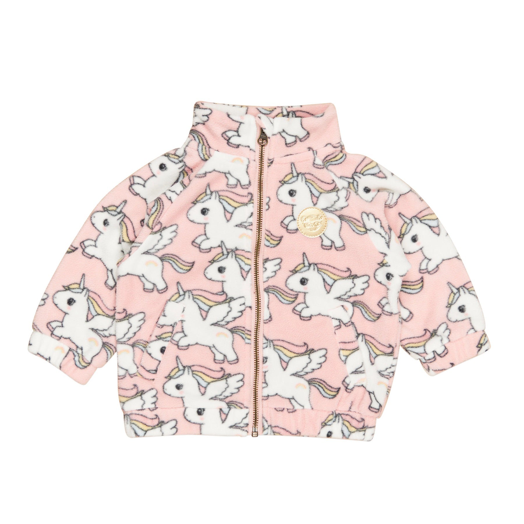 Magical Unicorn Fleece Jacket - Rosebud