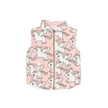Magical Unicorn Reversible Fleece Vest - Rosebud