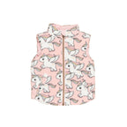 Magical Unicorn Reversible Fleece Vest - Rosebud