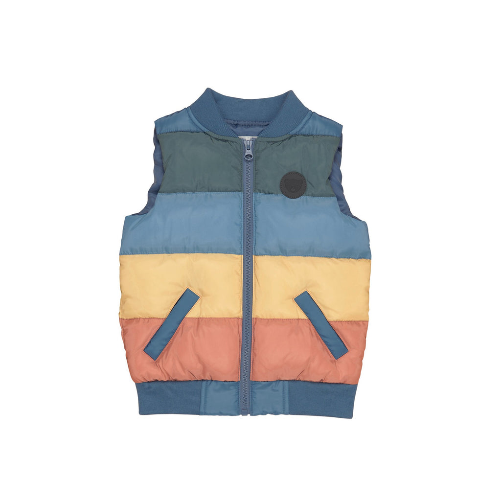Smiley Rainbow Puffer Vest