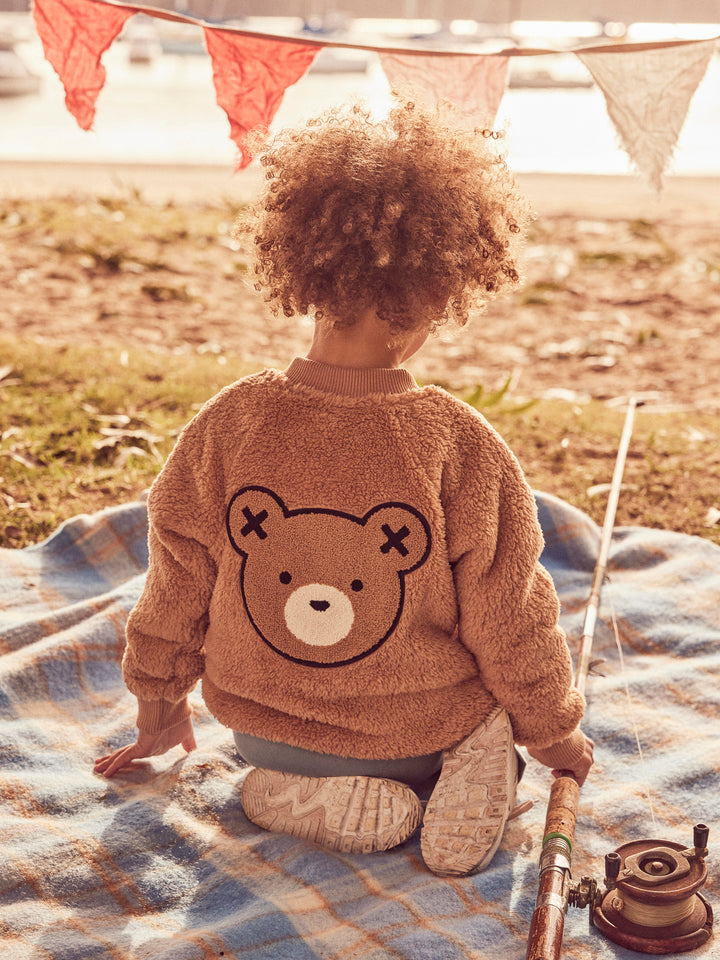 Huxbaby Fur Jacket - Teddy Bear