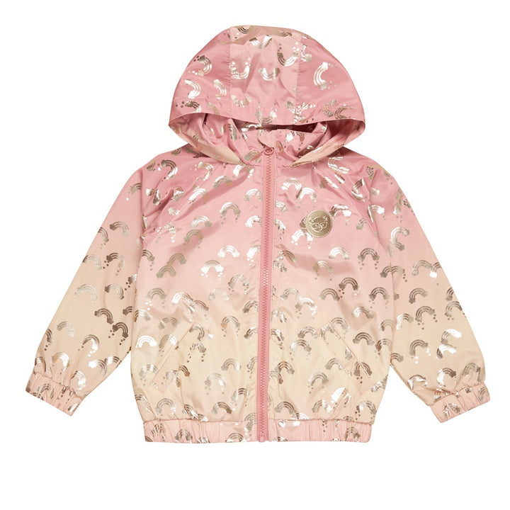 Huxbaby Raining Hearts Rain Jacket - Sunrise