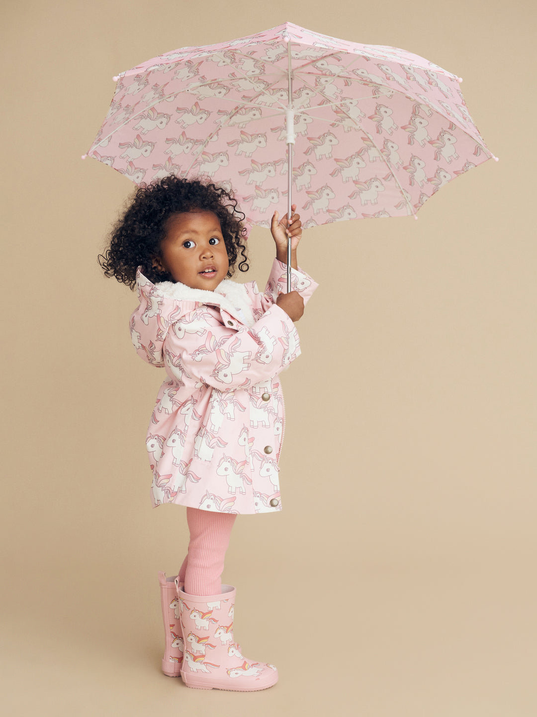 Huxbaby Unicorn Raincoat - Lotus