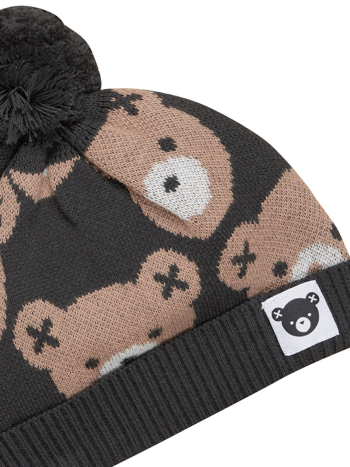 Huxbaby Huxbear Knit Beanie - Soft Black