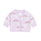Flowerbow Boxy Cardi - Bright Orchid