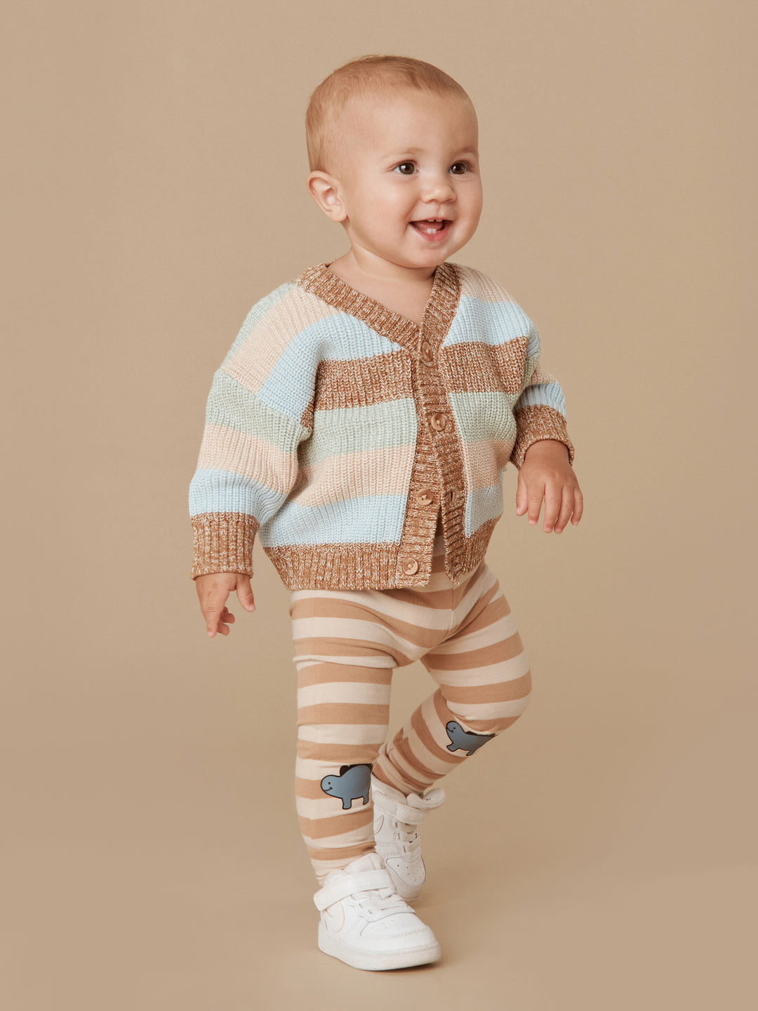 Huxbaby Stripe Boxy Cardigan - Multi