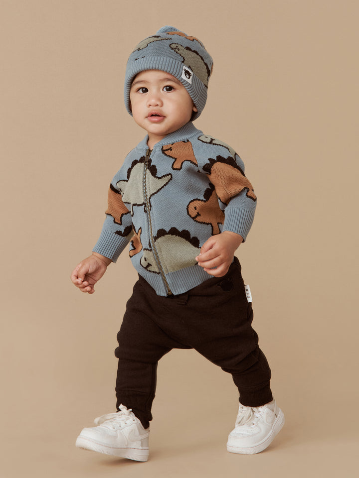 Huxbaby Dino Knit Jacket - Teal