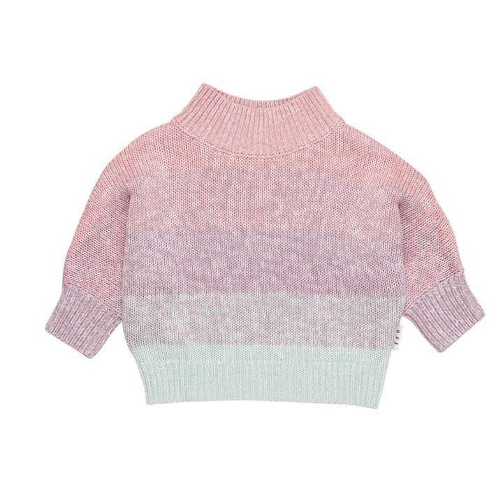 Huxbaby Jewel Knit Jumper - Rainbow Stripe
