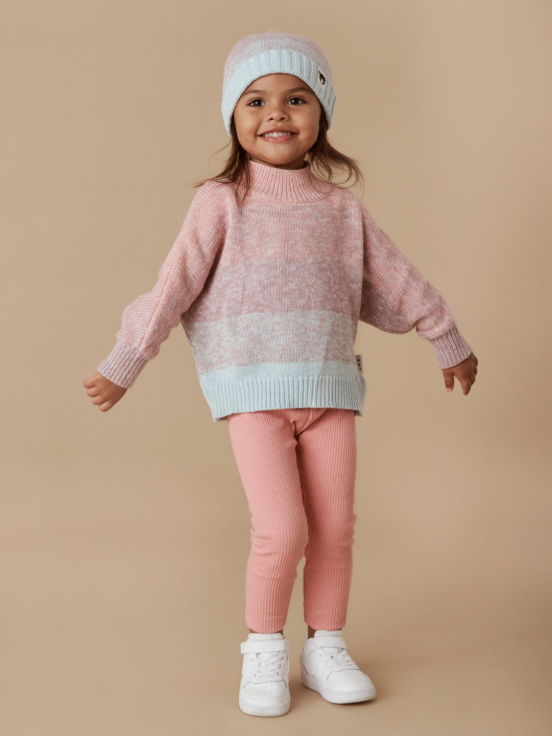 Huxbaby Jewel Knit Jumper - Rainbow Stripe