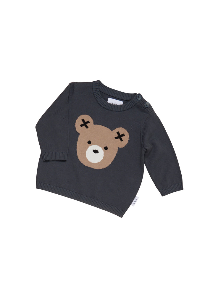 Huxbaby Huxbear Head Knit Jumper - Ink