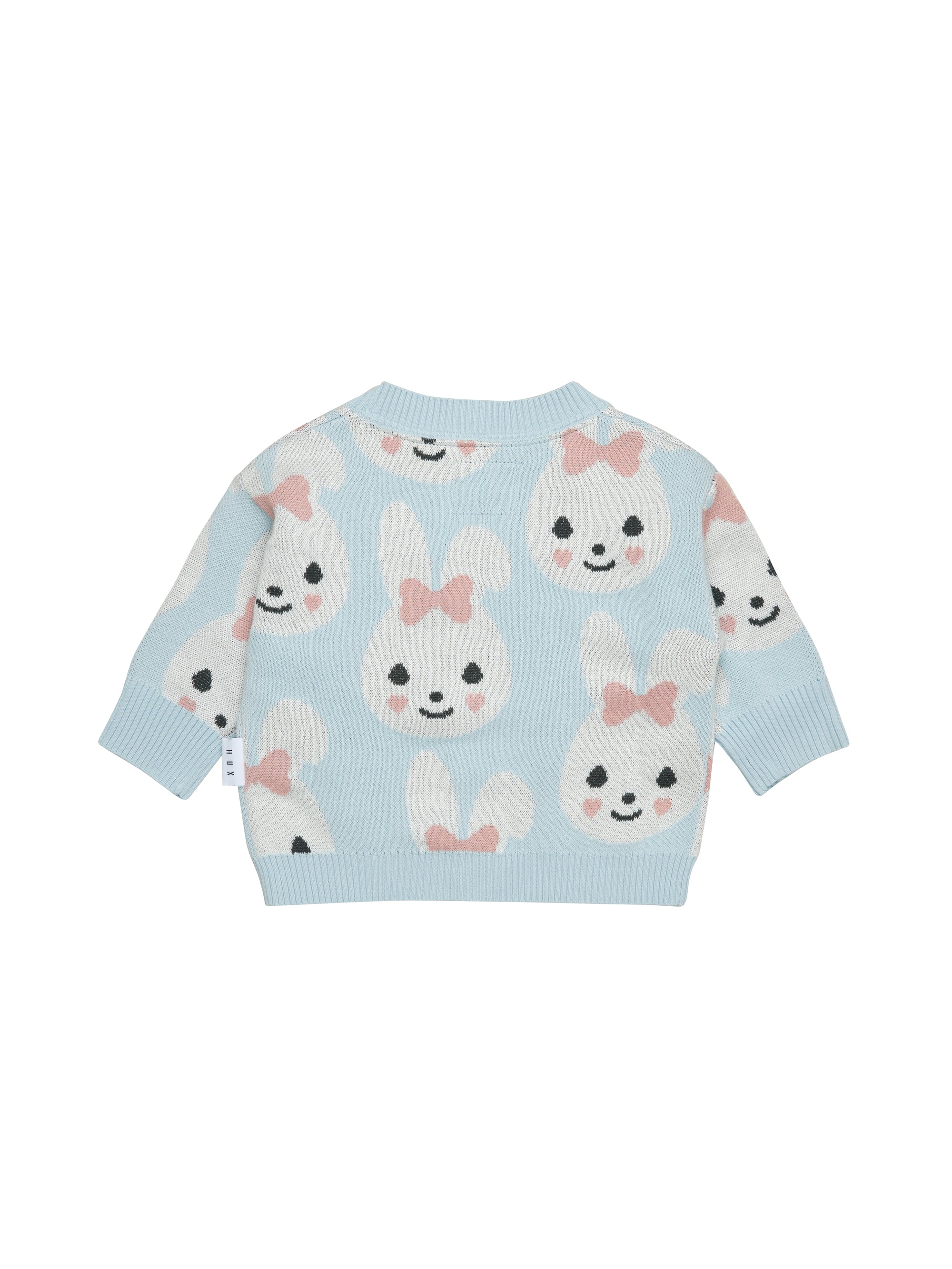 Huxbaby Bunny Boxy Cardigan - Sky