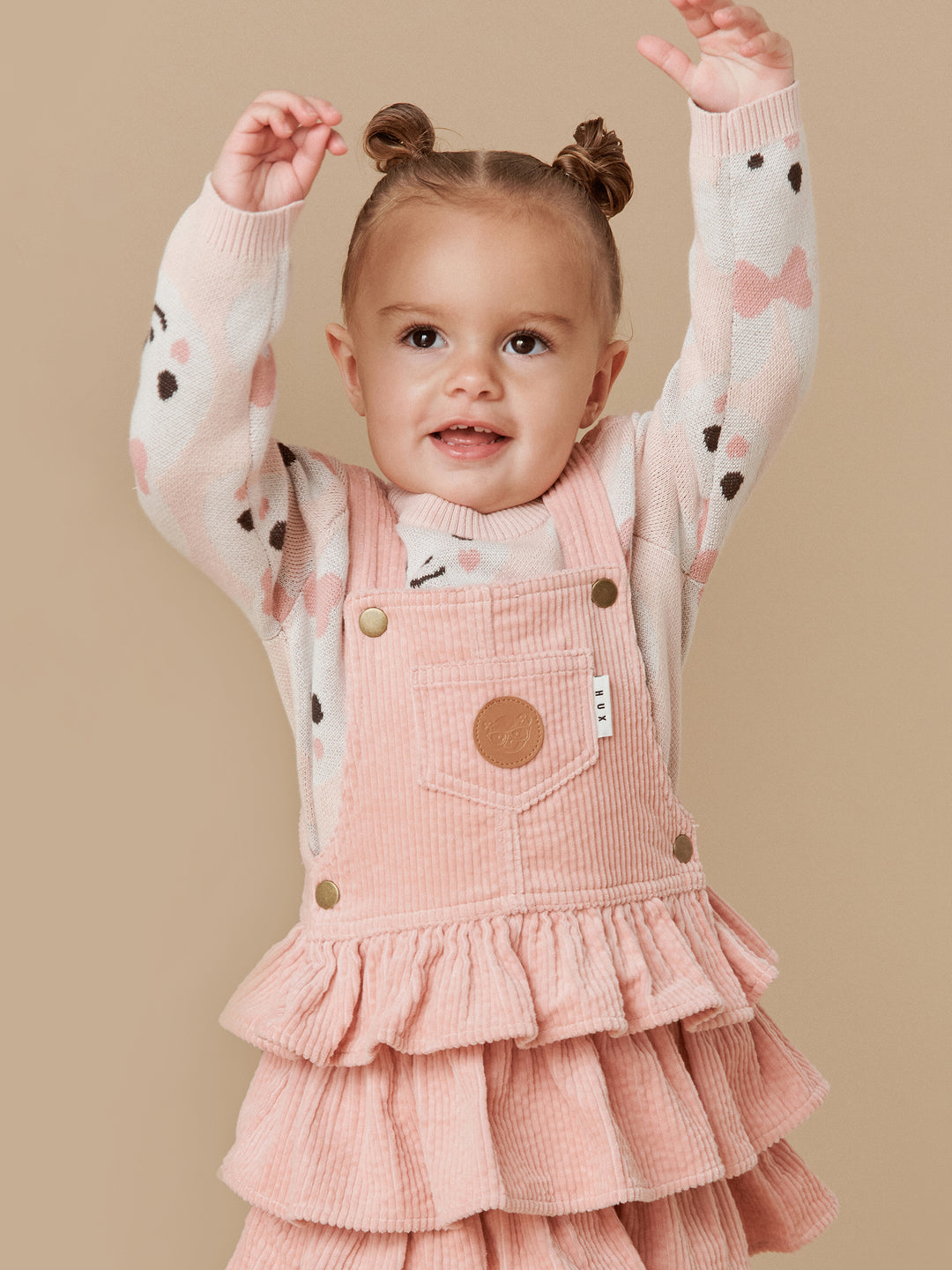 Huxbaby Bunny Knit Jumper - Rose