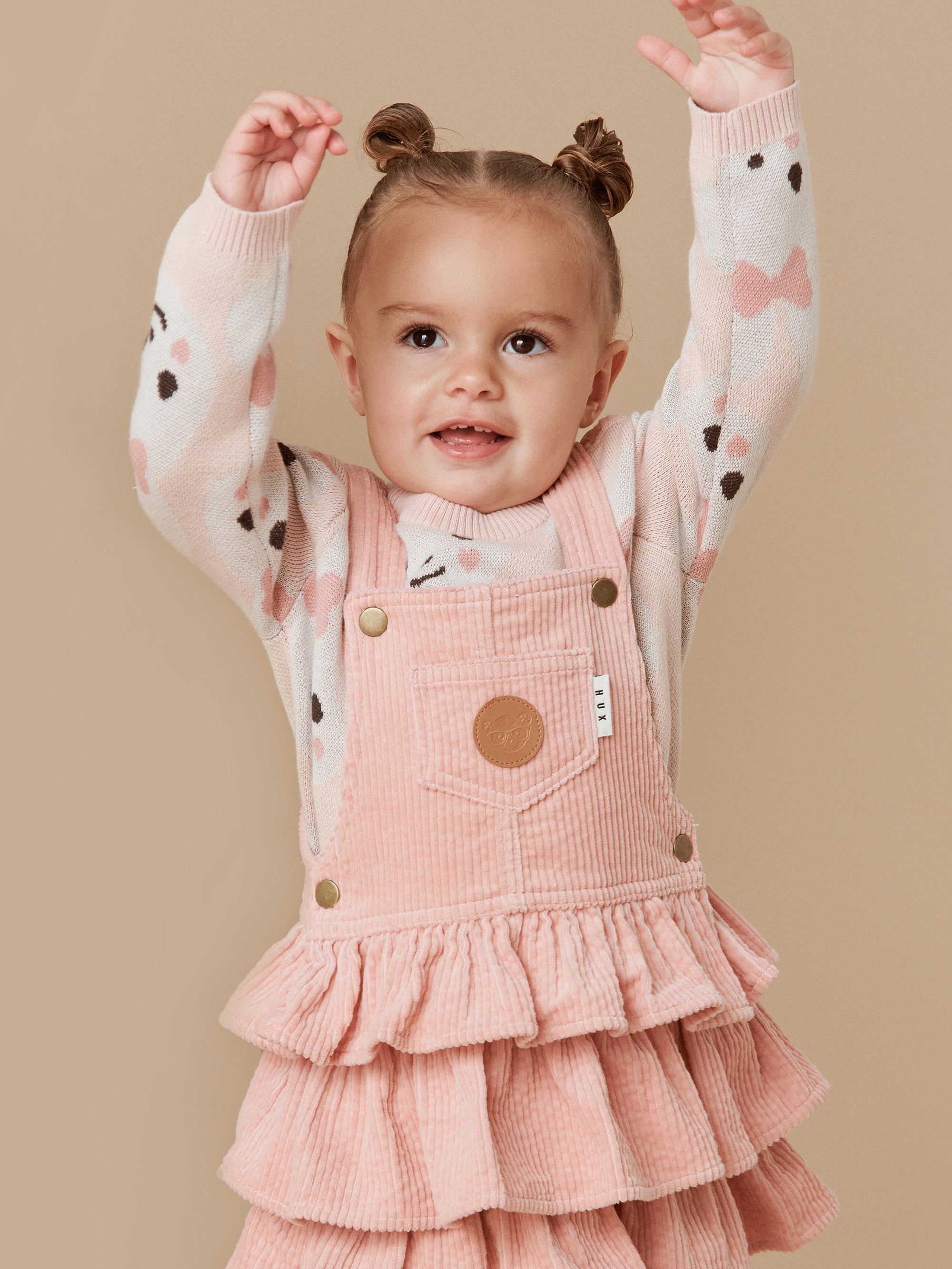 Huxbaby Bunny Knit Jumper - Rose