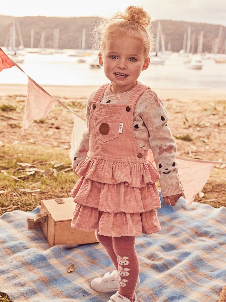 Huxbaby Bunny Knit Jumper - Rose