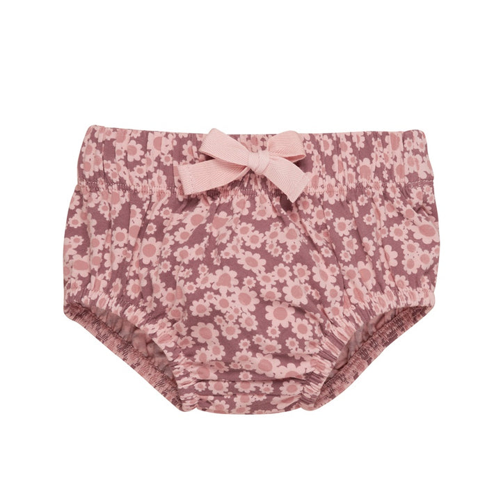 Huxbaby Flower Bear Bloomer - Dusty Plum