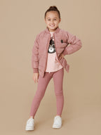 Huxbaby Rib Legging - Dusty Plum