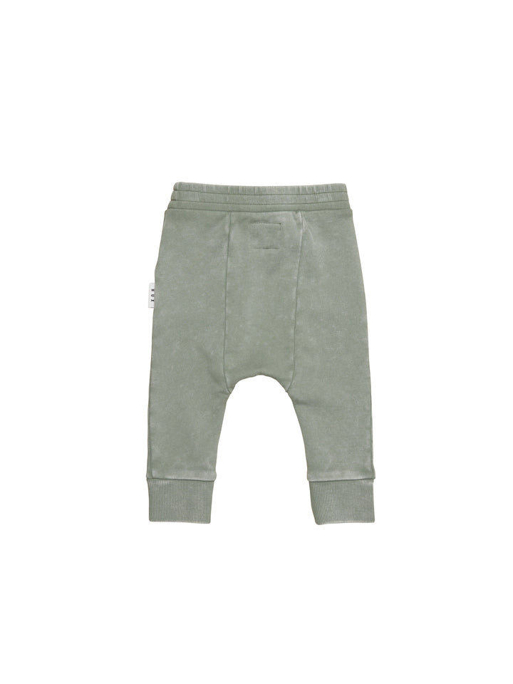 Huxbaby Pocket Drop Crotch Pant - Vintage Fern