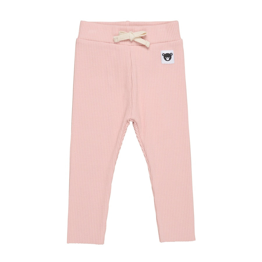 Huxbaby Rib Legging - Rosebud