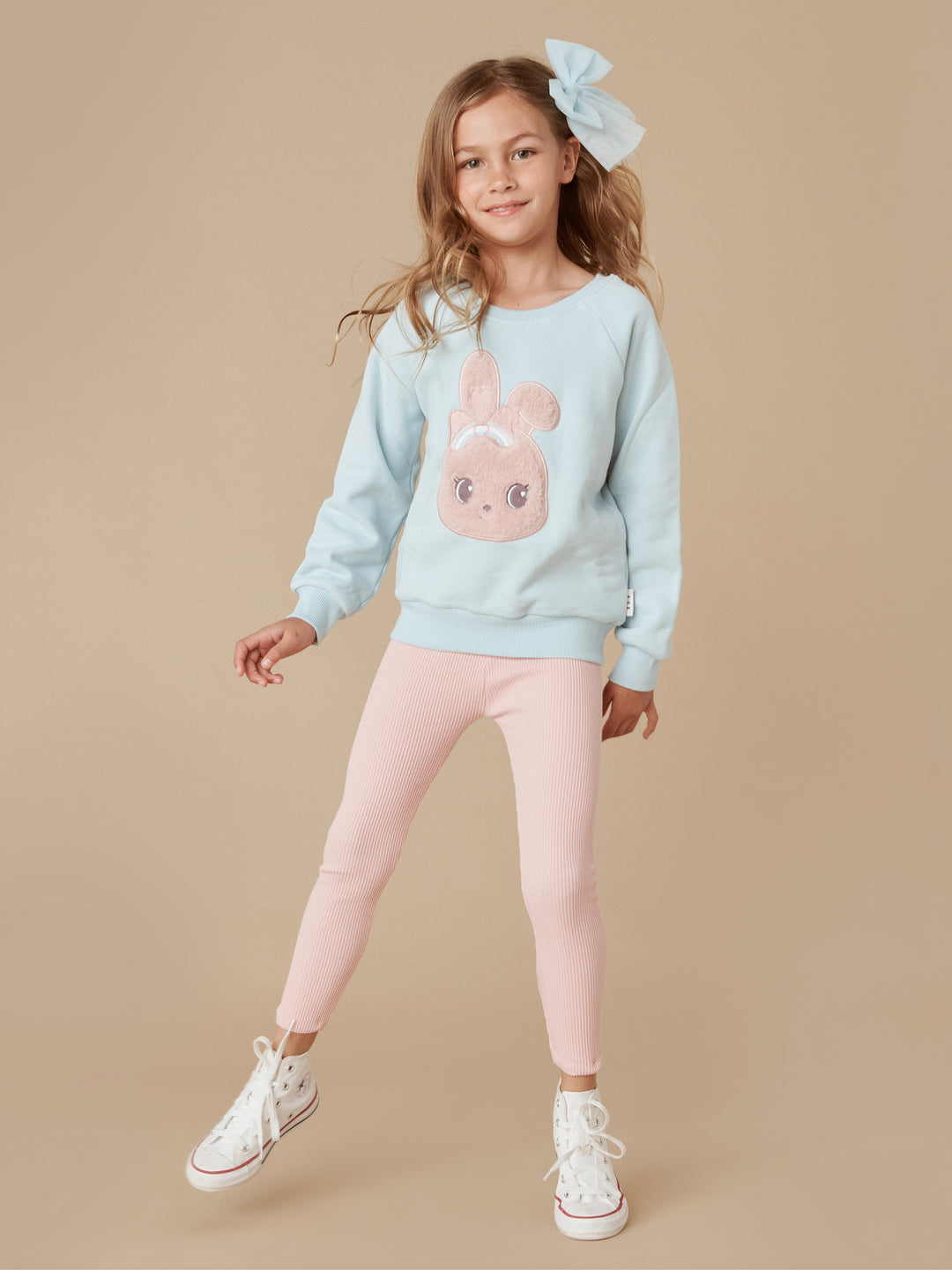 Huxbaby Rib Legging - Rosebud