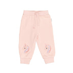 Mystic Unicorn Retro Track Pant - Washed Rosebud