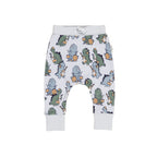 Dino Band Drop Crotch Pant - Slate