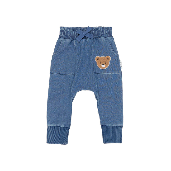 Huxbaby Huxbear Knit Denim Drop Crotch Pant