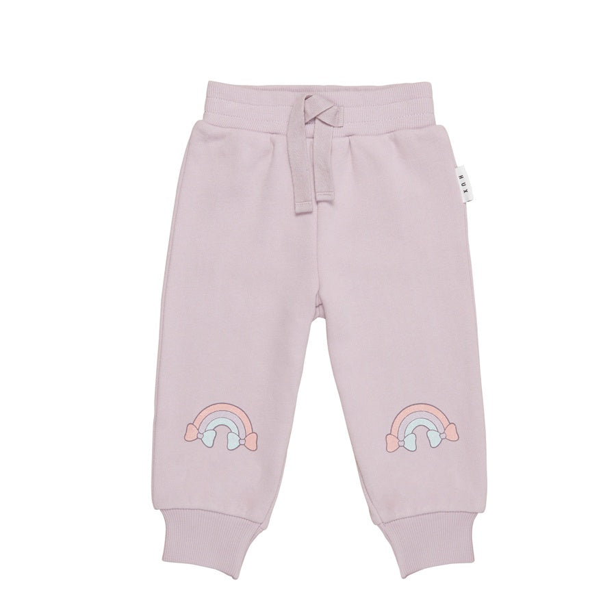 Huxbaby Rainbow Knee Retro Trackies - Lavender