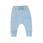 Vintage Blue Drop Crotch Pant - Washed Blue