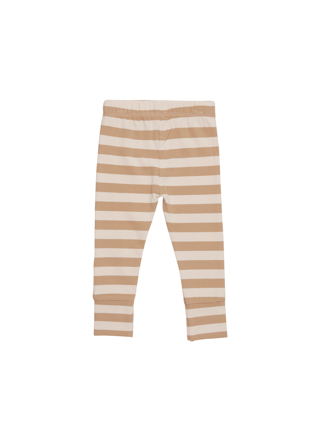 Huxbaby Dino Knee Stripe Legging - Biscuit + Wheat