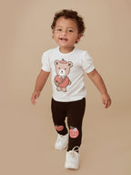 Huxbaby Apple Knee Legging - Black