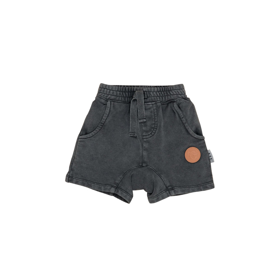 Huxbaby Vintage Black Slouch Shorts