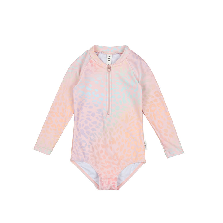 Huxbaby Animal Swirl Zip Swimsuit - Multi