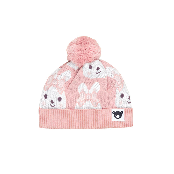 Huxbaby Bunny Love Knit Beanie - Dusty Pink