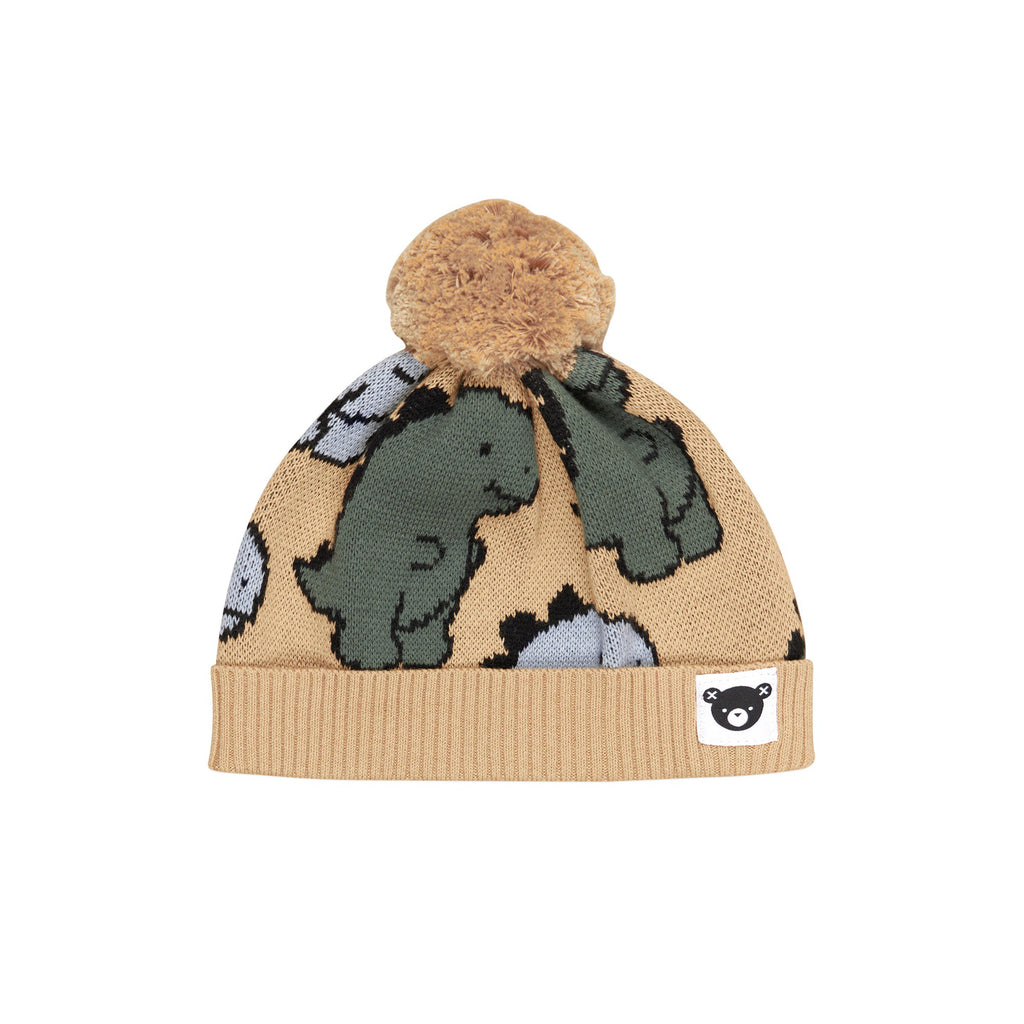 T-Rex Knit Beanie - Pebble