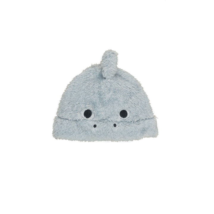 Huxbaby Dino Fur Beanie - Dusty Blue