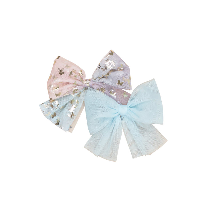 Huxbaby Butterfly Unicorn Tulle 2 Pack Hair Bow