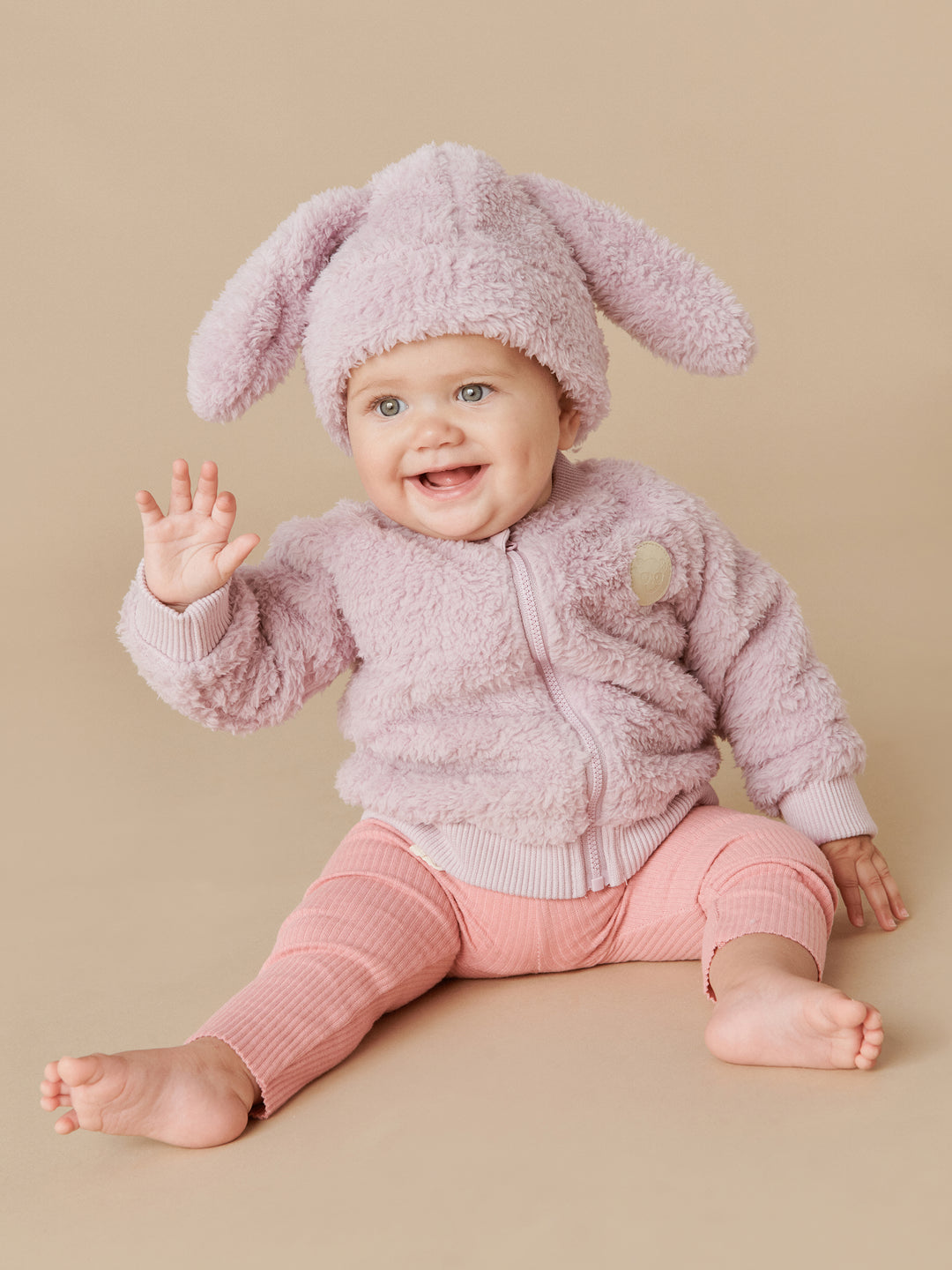 Huxbaby Bunny Fur Beanie - Lavender