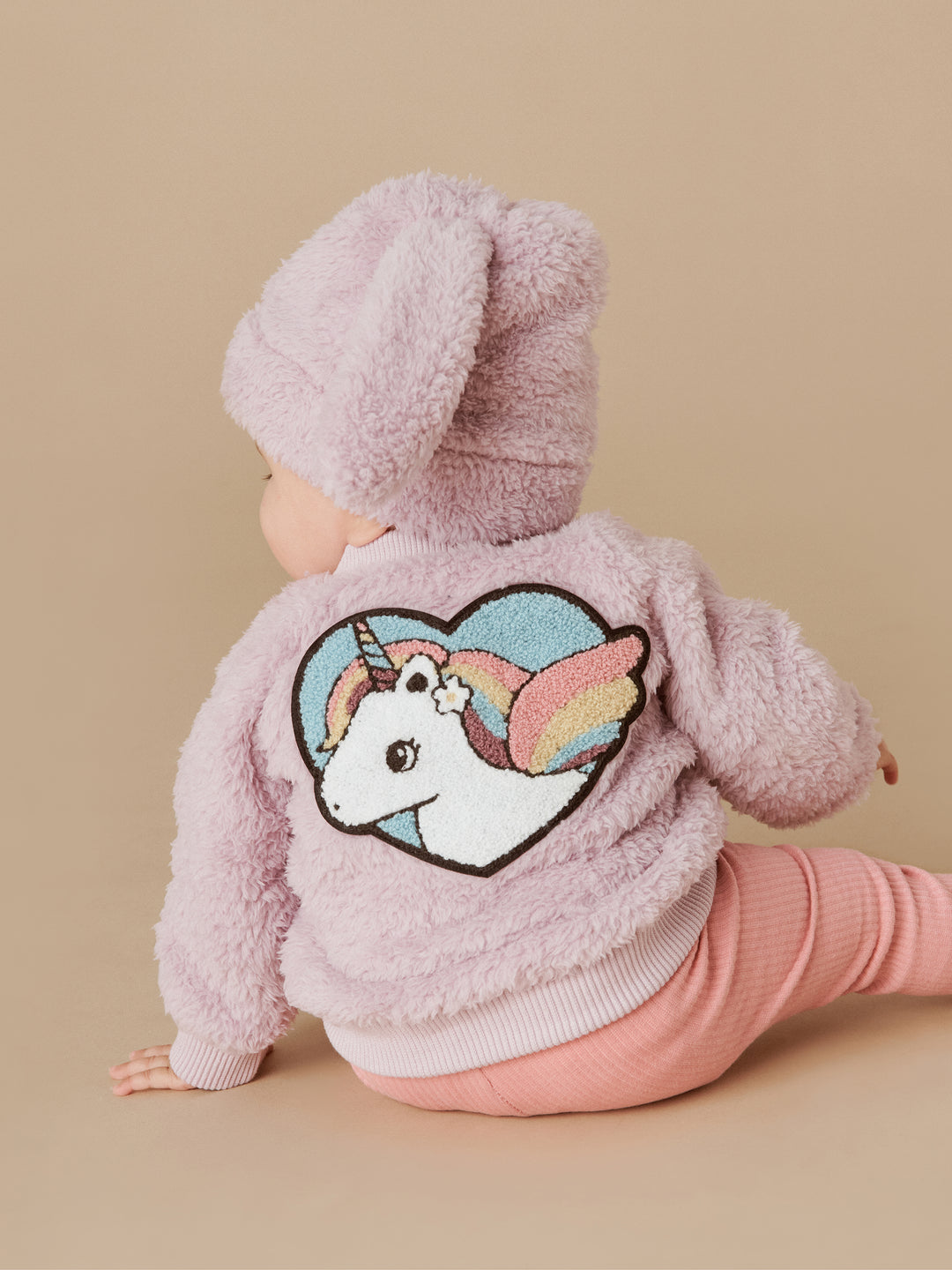 Huxbaby Bunny Fur Beanie - Lavender