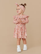 Rainbow Flower Bear 2 Pack Headband - Dusty Rose / Lavender
