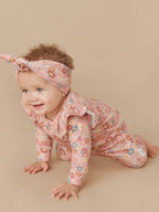 Rainbow Flower Bear 2 Pack Headband - Dusty Rose / Lavender