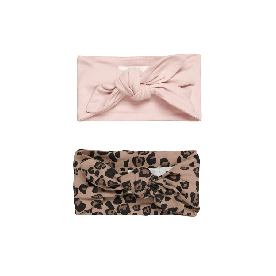 Huxbaby Jaguar 2Pk Headband - Maple Sugar + Rose