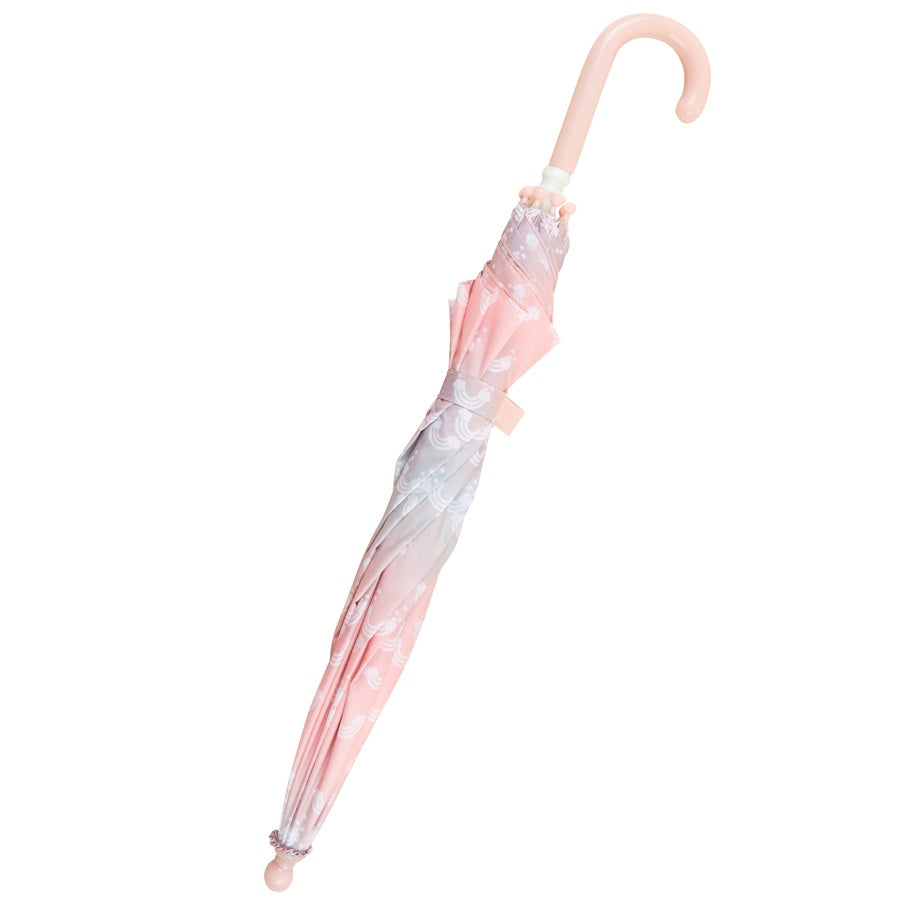 Huxbaby Rainbow Swirl Umbrella - Powder Pink