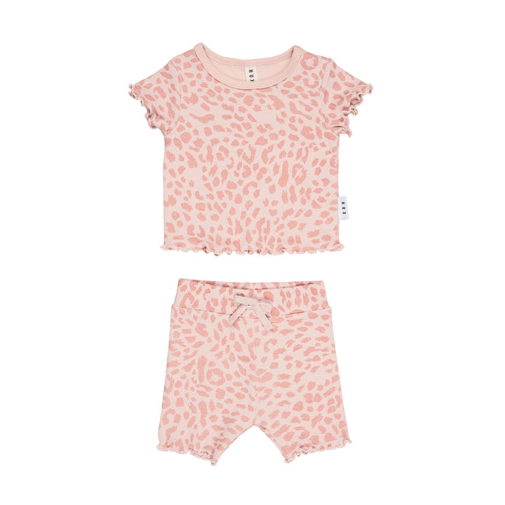 Huxbaby Animal Rib Tee and Short Set