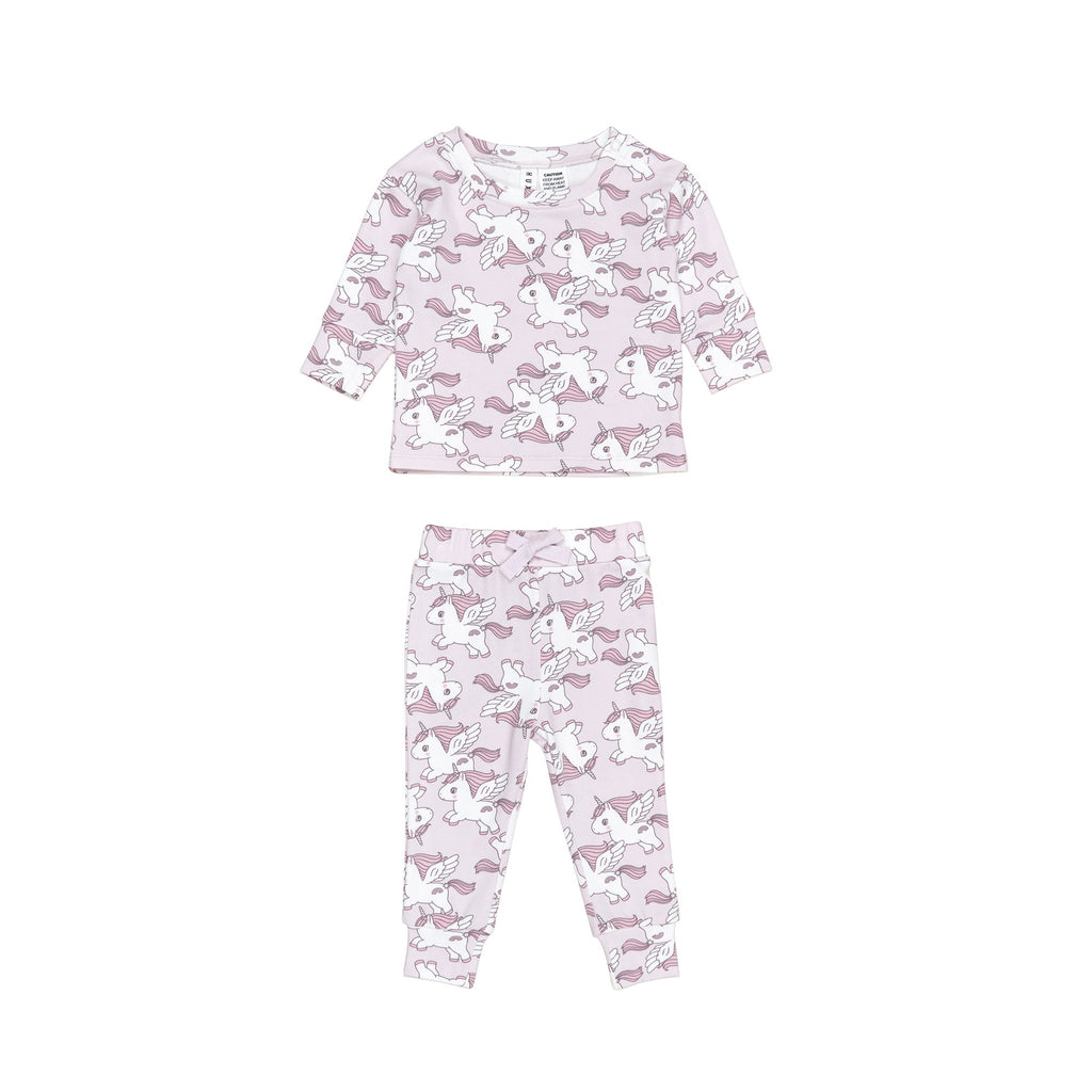 Huxbaby Magical Unicorn Pj Set - Bright Orchid