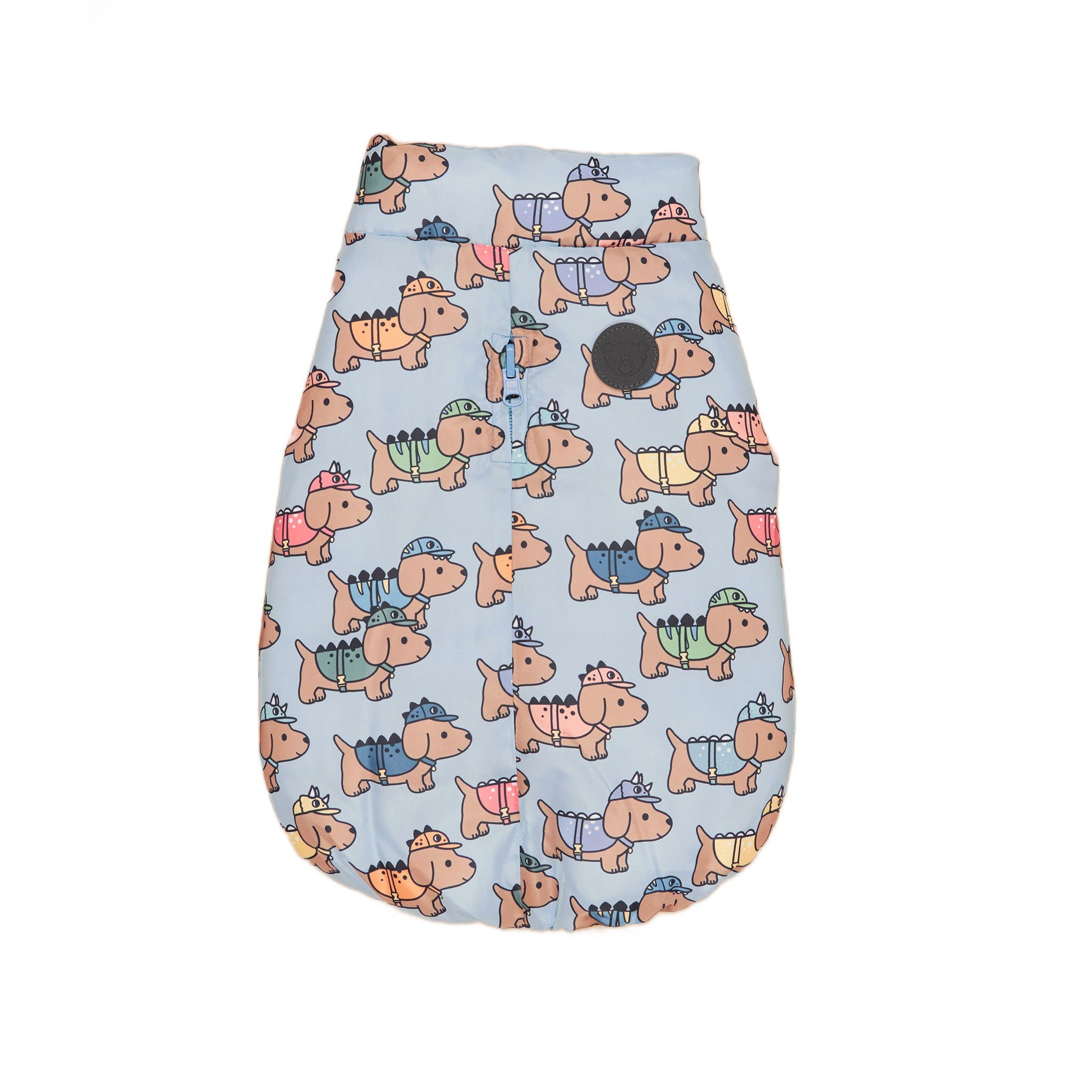 Dino Dog Reversible Dog Vest - Mountain Blue