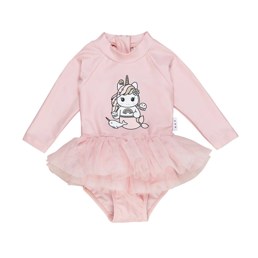 Huxbaby Mermaid Unicorn Ballet Swimsuit