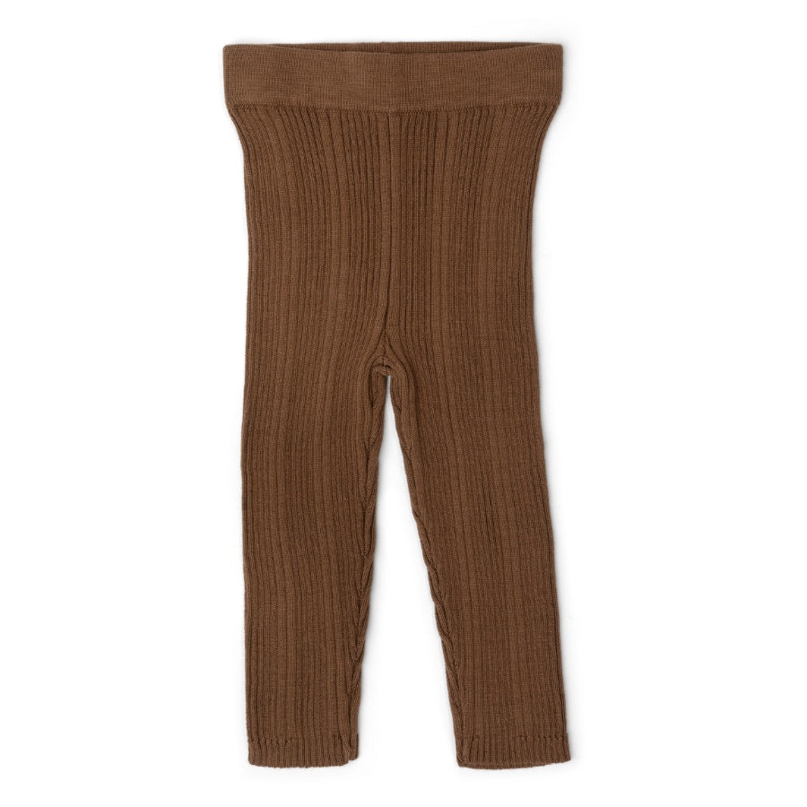 Grown Organic Ribbed Leggings - Espresso