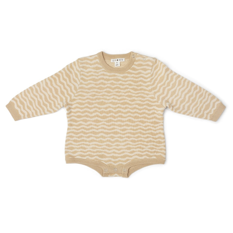 Grown Organic Knit Romper - River