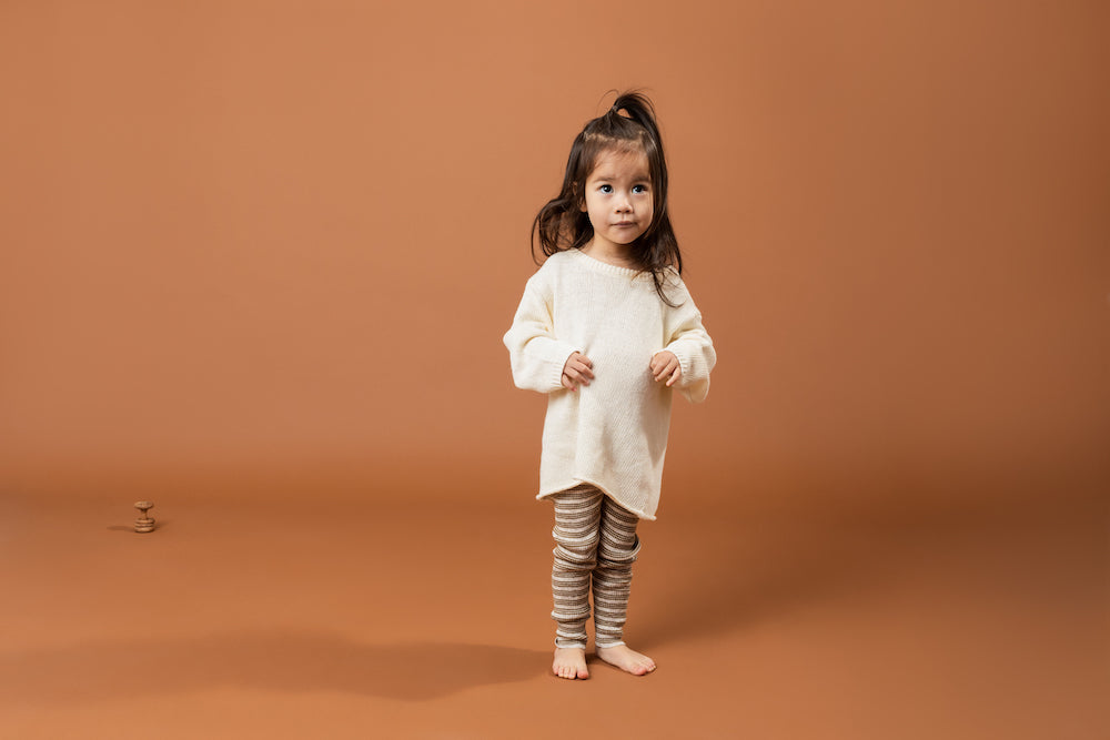 Grown Ribbed Essential Leggings - Mocha Marle