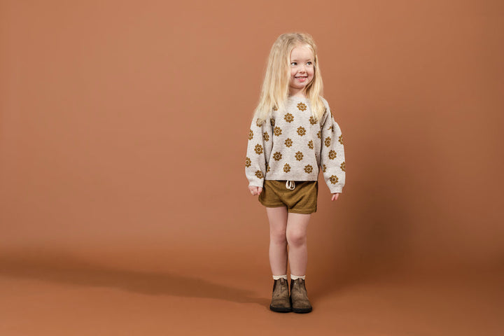 Grown Pansy Pull Over - Mocha & Marle